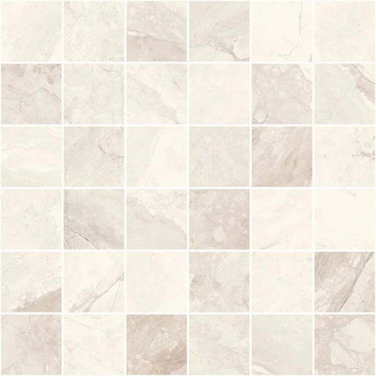 Sant'Agostino Mystic Ivory Matte Mosaic 12 x 12 - Hey Tiles