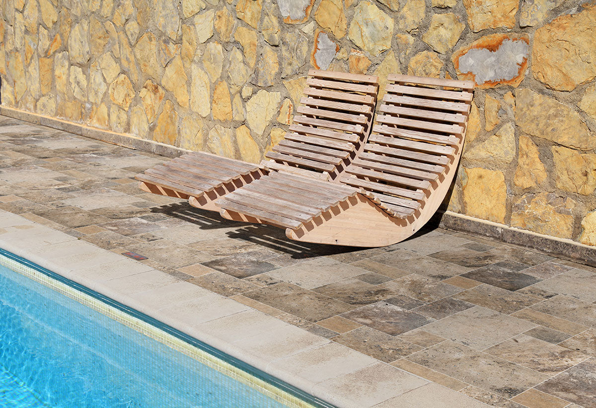 MSI Silver Travertine 20-Kit Mini Pattern 150 Sq Ft Tumbled Paver Set - lifestyle view 3