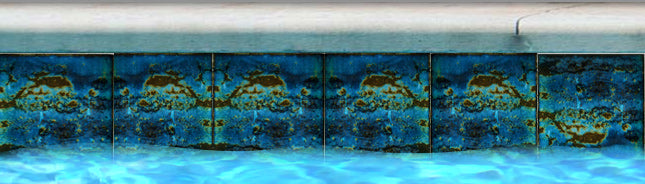 Fujiwa STARDON-331 Oyster Blue 6" x 6" Stardon glazed porcelain pool tile