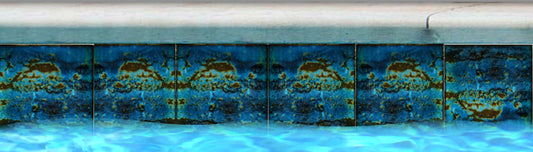 Fujiwa STARDON-331 Oyster Blue 6" x 6" Stardon glazed porcelain pool tile