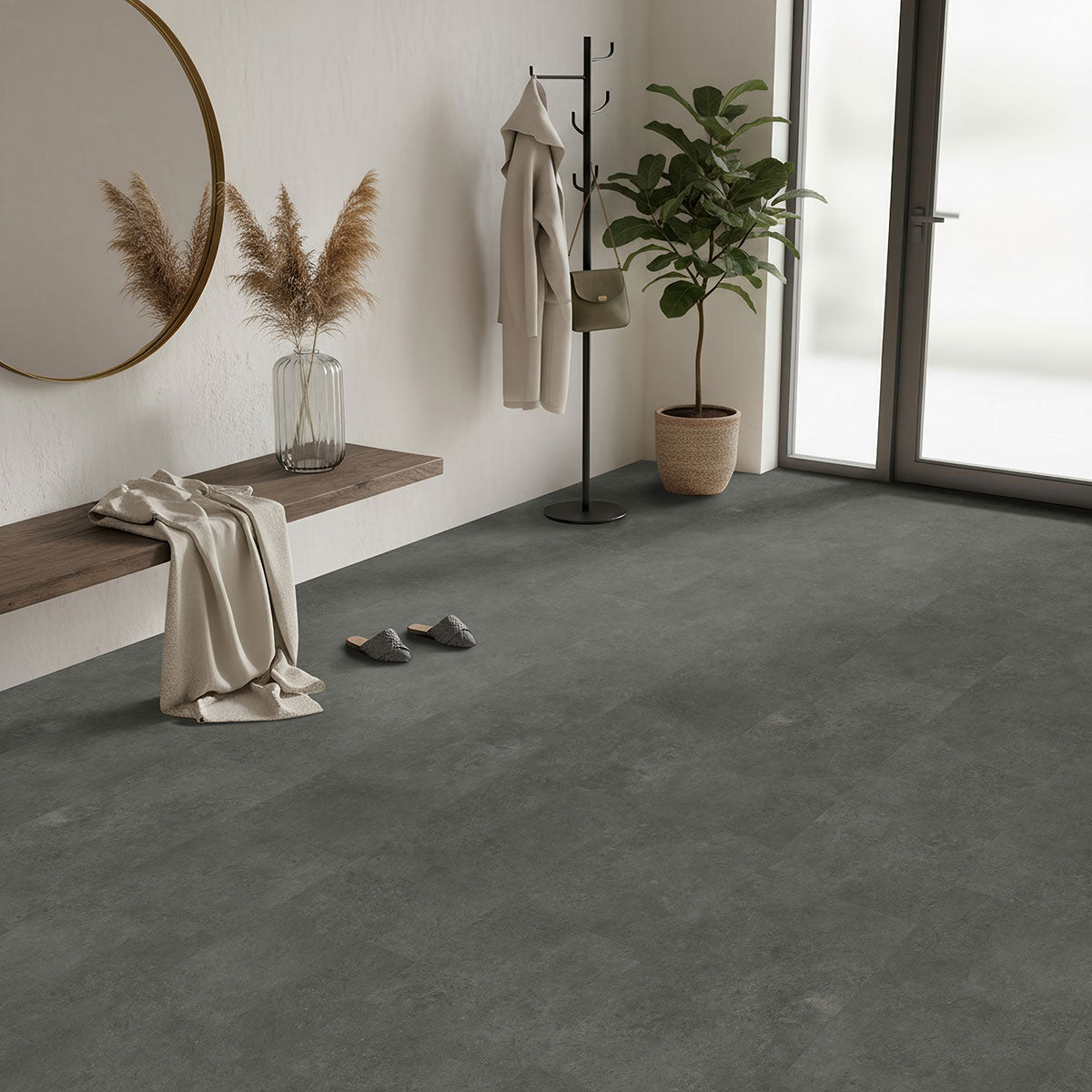 MSI Trecento Stormbound 12x24 luxury vinyl flooring – room scene