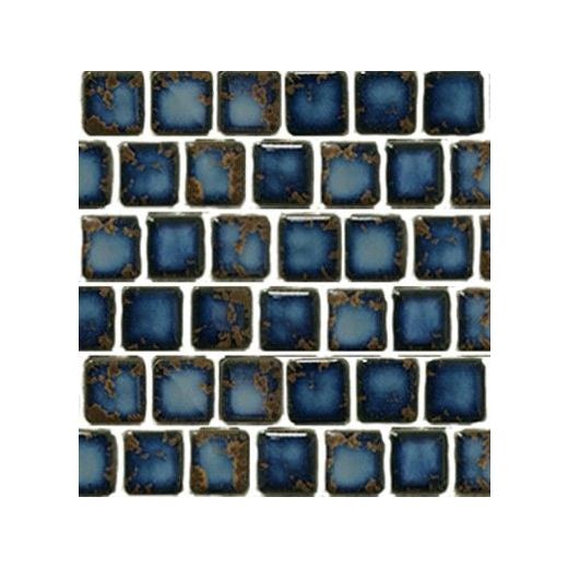 Terra Blue 1x1 Fujiwa Pool Tile Peb Series - Hey Tiles