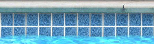 Fujiwa TITAN-331 Crystal Blue 3" x 3" Titan 300 glazed porcelain pool tile