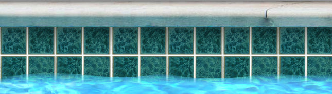 Fujiwa TITAN-333 Aqua Marine 3" x 3" Titan 300 glazed porcelain pool tile
