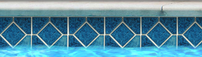 Fujiwa TITAN-664 Opal 6" Deco Titan 600 Deco glazed porcelain pool tile
