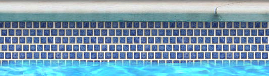 Fujiwa TNT-031 Crystal Blue 1" x 1" TNT glazed porcelain pool tile