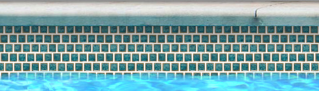 Fujiwa TNT-033 Aqua Marine 1" x 1" TNT glazed porcelain pool tile