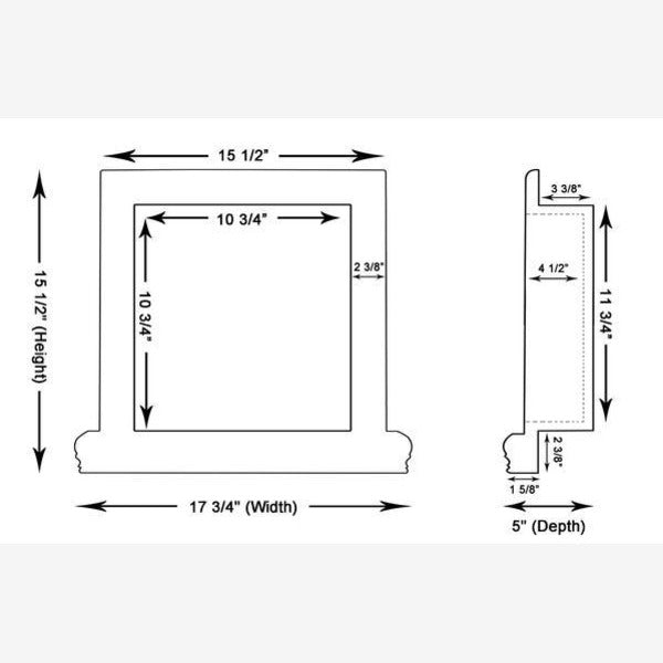 Tuscan Calacatta Gold Marble Shower Shampoo Niche – Small – detail 3