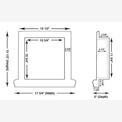 Tuscan Calacatta Gold Marble Shower Shampoo Niche – Small – detail 3