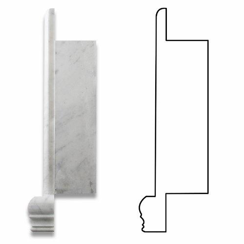 Tuscan Carrara White Marble Shower Shampoo Niche – Small – detail 2
