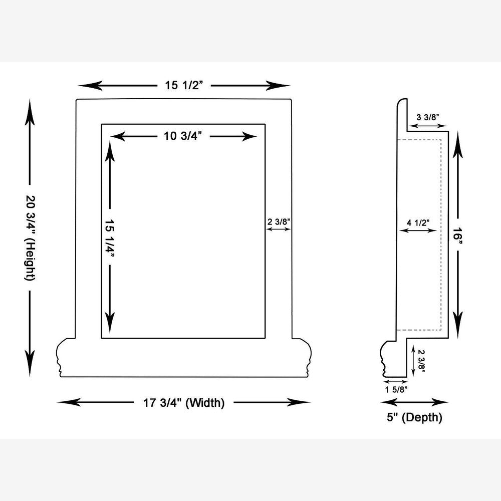 Tuscan Carrara White Marble Shower Shampoo Niche – Small – detail 3