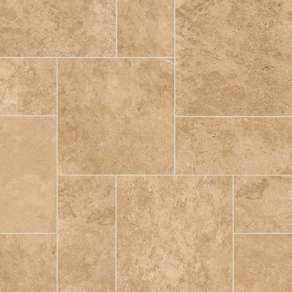 MSI Tuscany Beige 8" x 16" x 3 cm Tumbled Travertine Paver