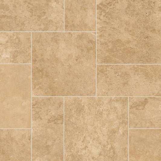 MSI Tuscany Beige 10-Kit 160 Sq Ft Tumbled Travertine Paver Set