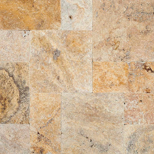 MSI Tuscany Scabas 16" x 24" x 3 cm Tumbled Travertine Paver