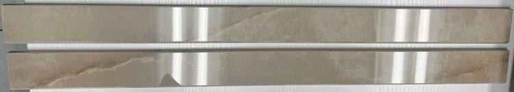 Reves Noisette Glossy Bullnose 2 x 24 Italian Porcelain Trim