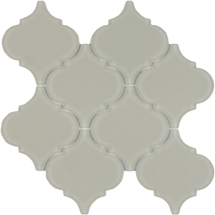 Arabesque Beige Frosted 10 x 10.5 Mosaic Tile