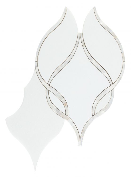 Prestige Large Pearl 8.75 x 11 Mosaic Tile