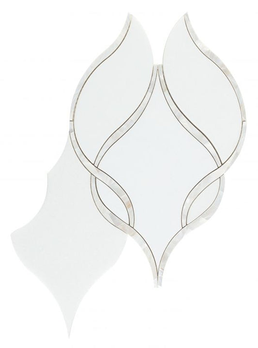 Prestige Large Pearl 8.75 x 11 Mosaic Tile