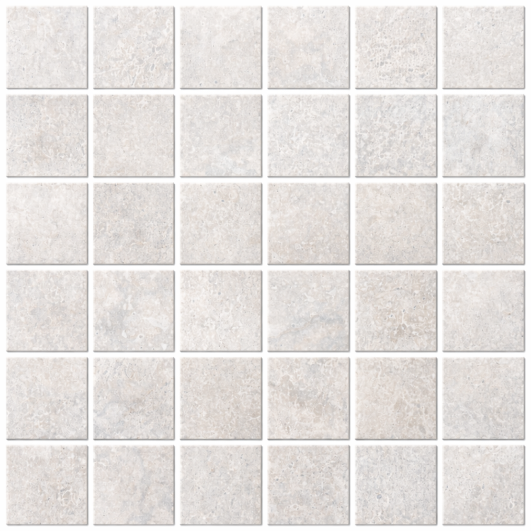 Beat White Square Mosaic 2 x 2 12 x 12 Porcelain Mosaic