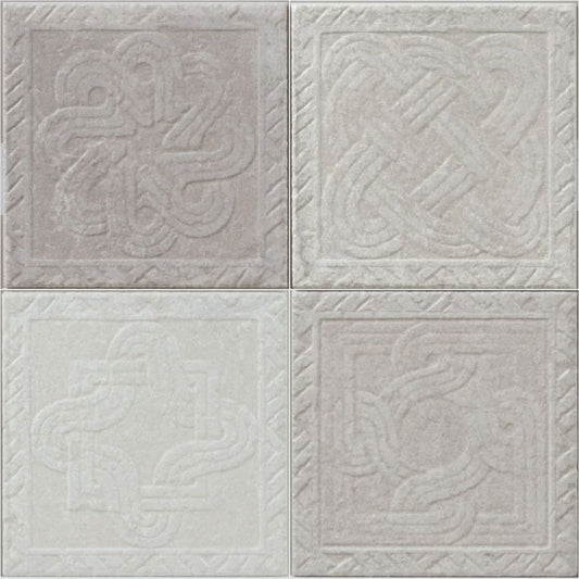 Ostuni Trame Grigio 8 x 8 Italian Porcelain Tile