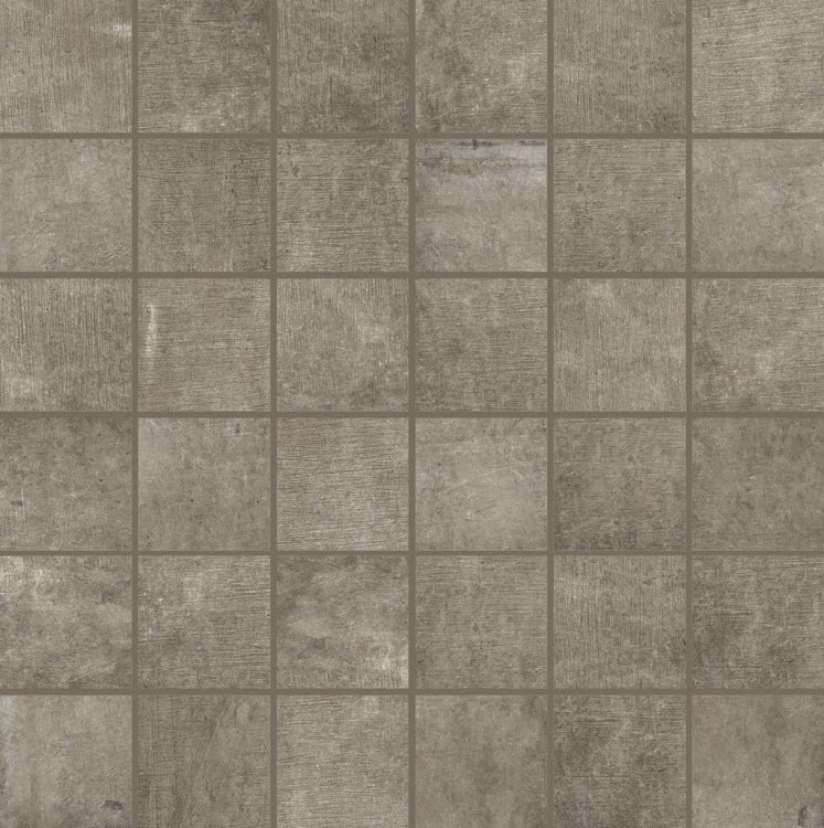 Matieres Gris Mosaico 12 x 12 Italian Porcelain Mosaic