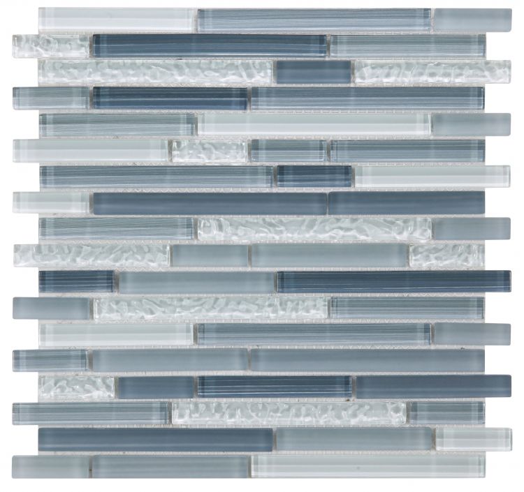 Rain Blue 11.75 x 12 Mosaic Tile