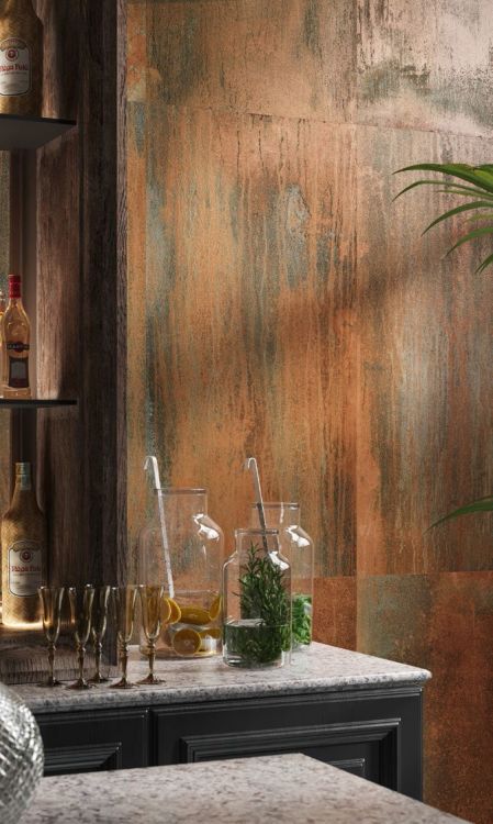 Dripart Copper Matte 24 x 48 Italian Porcelain Tile