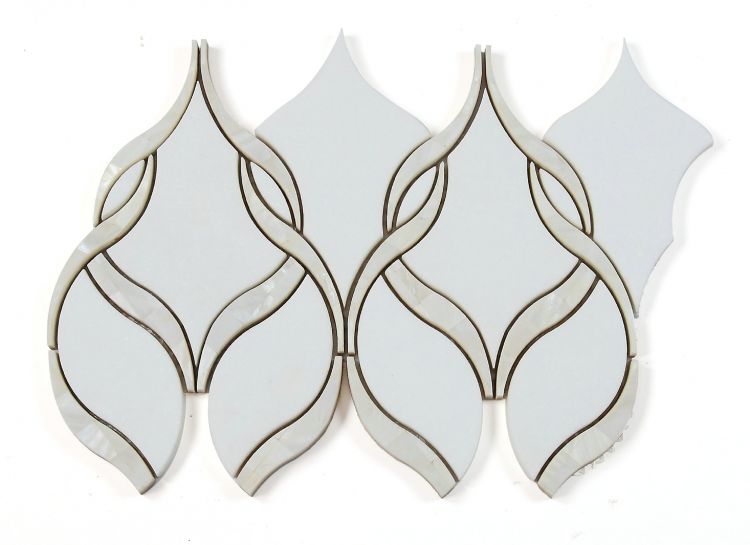 Prestige Pearl Thassos 7.5 x 11.75 Mosaic Tile