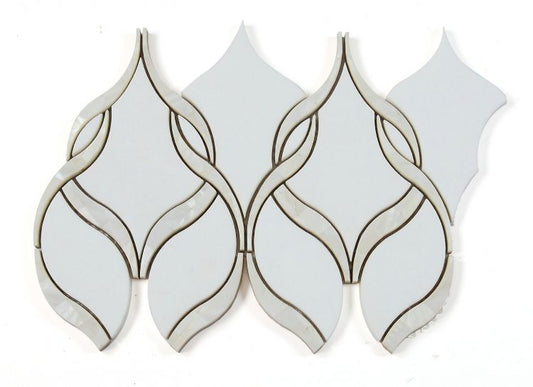 Prestige Pearl Thassos 7.5 x 11.75 Mosaic Tile