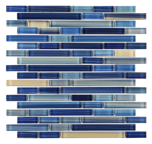 Rain Sapphire 11.75 x 12 Mosaic Tile
