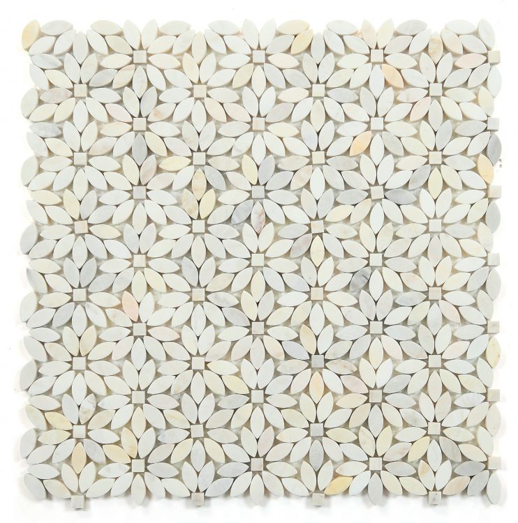 Daisy Wild Eura Wood 12.25 x 12.25 Mosaic Tile