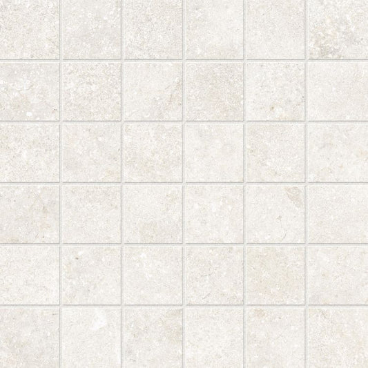 Untamed Wander White Mosaic 2 x 2 12 x 12 Porcelain Mosaic