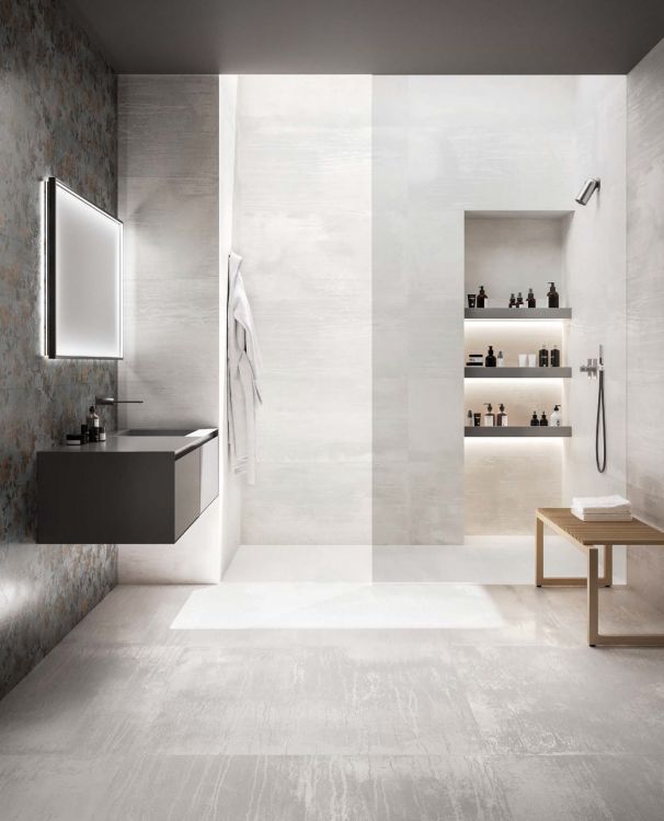 Dripart Titanium Matte 24 x 48 Italian Porcelain Tile