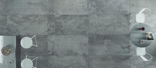 Raw Grey Rectified 12 x 24 Italian Porcelain Tile