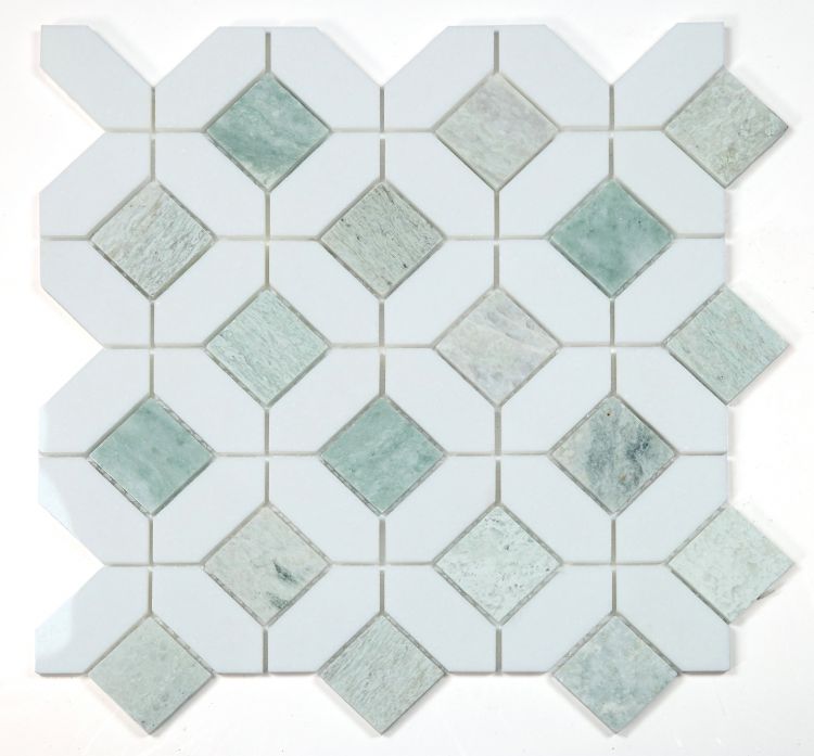 Eclipse Green 12.25 x 12.25 Mosaic Tile