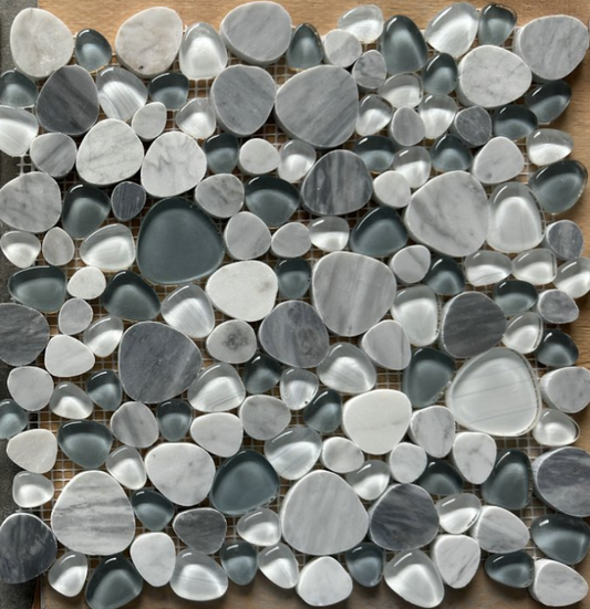 Peach Grey 12 x 12 Mosaic Tile