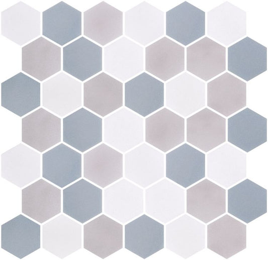 Stoneblend XL Sky 11.25 x 11.25 Mosaic Tile