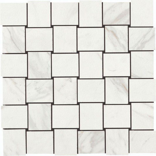 Marmi Calacatta Levigato Mosaic 12 x 12 Italian Porcelain Mosaic