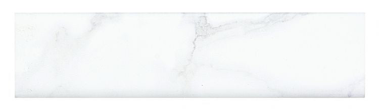 Carrara Natural Bullnose 2018 3 x 12 Ceramic Trim