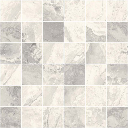 Mystic Pearl Matte Mosaic 2 x 2 12 x 12 Italian Porcelain Mosaic