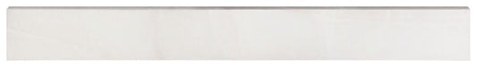 Akoya White Matte Bullnose 3 x 24 Italian Porcelain Trim