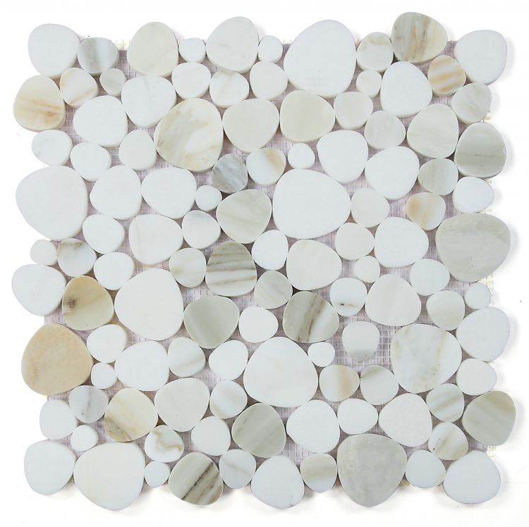 Aphrodite Calacatta Gold Polished 12 x 12 Mosaic Tile