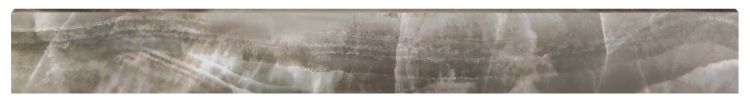 Akoya Ocean Matte Bullnose 3 x 24 Italian Porcelain Trim