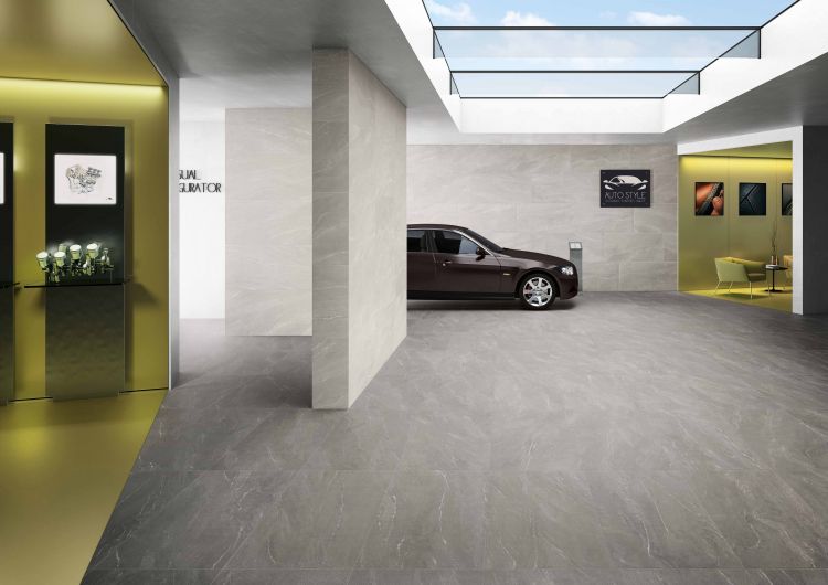 Waystone Grey 24 x 48 Italian Porcelain Tile