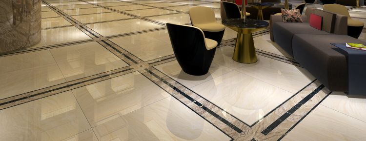 Malaysia AMZN  TRAV.  White Polished 24 x 48 Marble Laminated Porcelain Tile