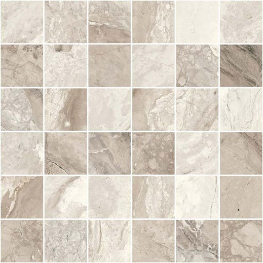 Mystic Beige Matte Mosaic 12 x 12 Italian Porcelain Mosaic