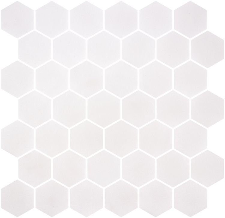 Stoneglass XL White 11.25 x 11.25 Mosaic Tile