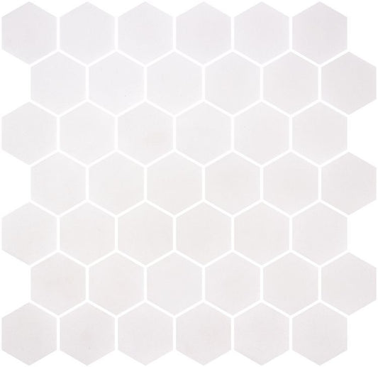 Stoneglass XL White 11.25 x 11.25 Mosaic Tile