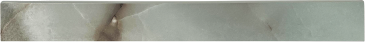Reves Jade Glossy Bullnose 3 x 24 Porcelain Trim