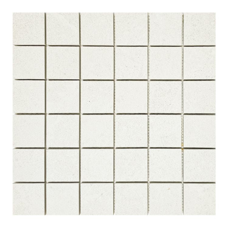 Tune Snow Square Mosaic 2 x 2 12 x 12 Porcelain Mosaic